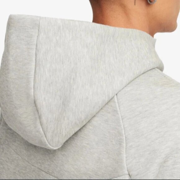 Nike Tech Fleece Heather Gray Windrunner Full-Zip Hoodie HV0949-063 Men's NEW - Picture 9 of 13